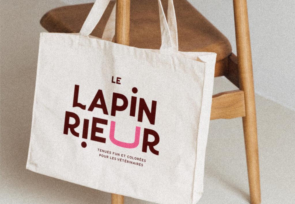 ex tote bag le lapin rieur