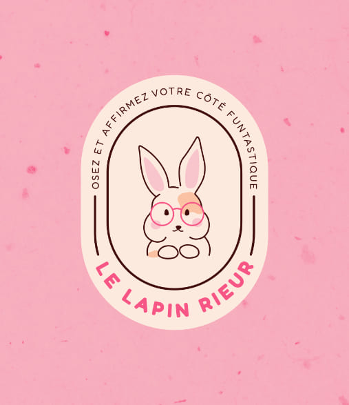 logo écusson identité visuelle le lapin rieur