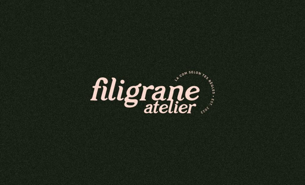 logo horizontal filigrane atelier